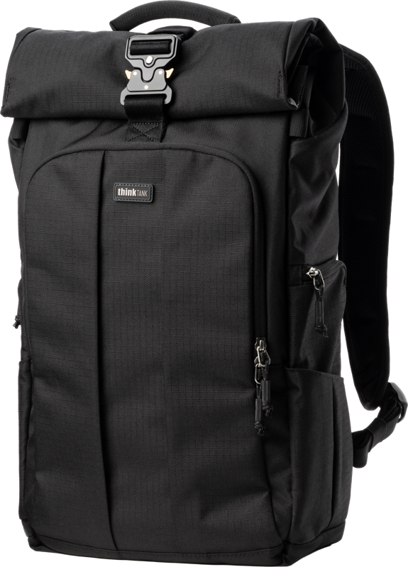Think Tank FocusPoint 30L I Hybrid RollTop Backpack I Asphalt Black