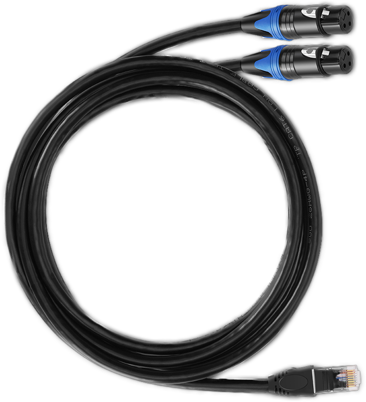 Hollyland Solidcom RJ45 to Dual XLR Audio Cable
