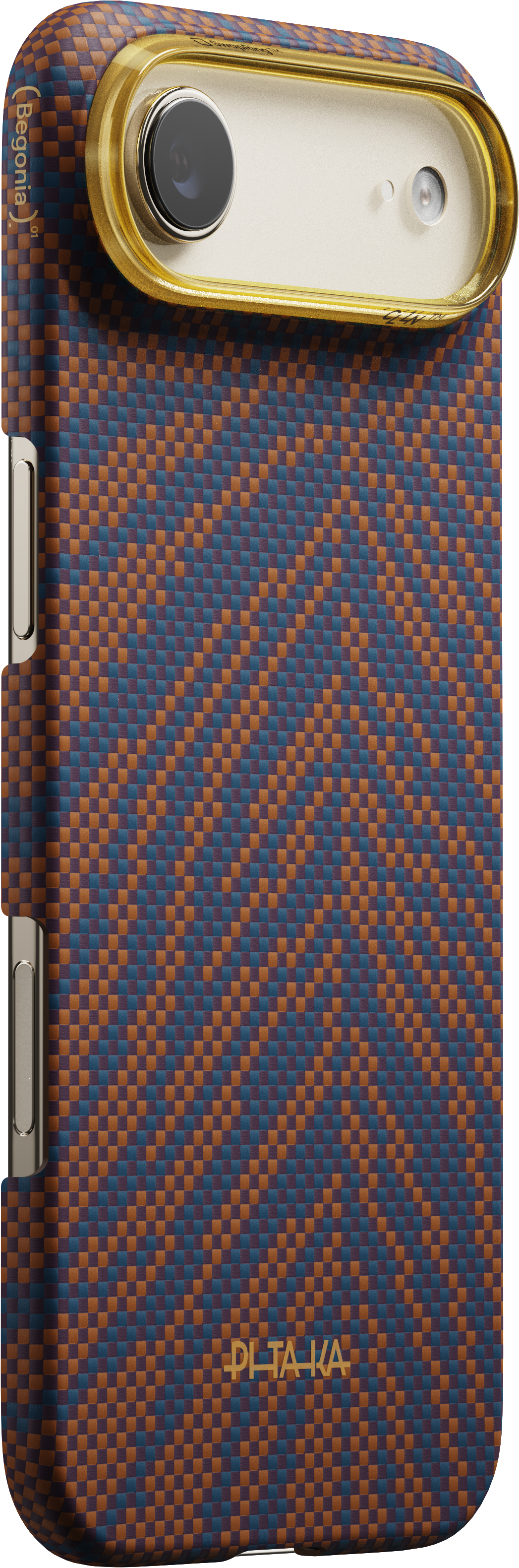 Husă Pitaka Edge Case Breath of Veins, Burning Orange — iPhone Air
