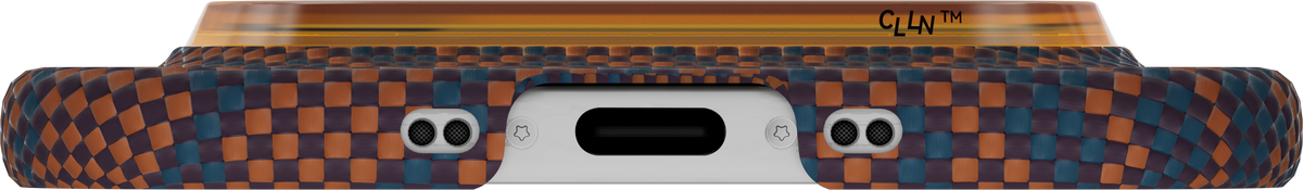 Husă Pitaka Edge Case Breath of Veins, Burning Orange — iPhone Air