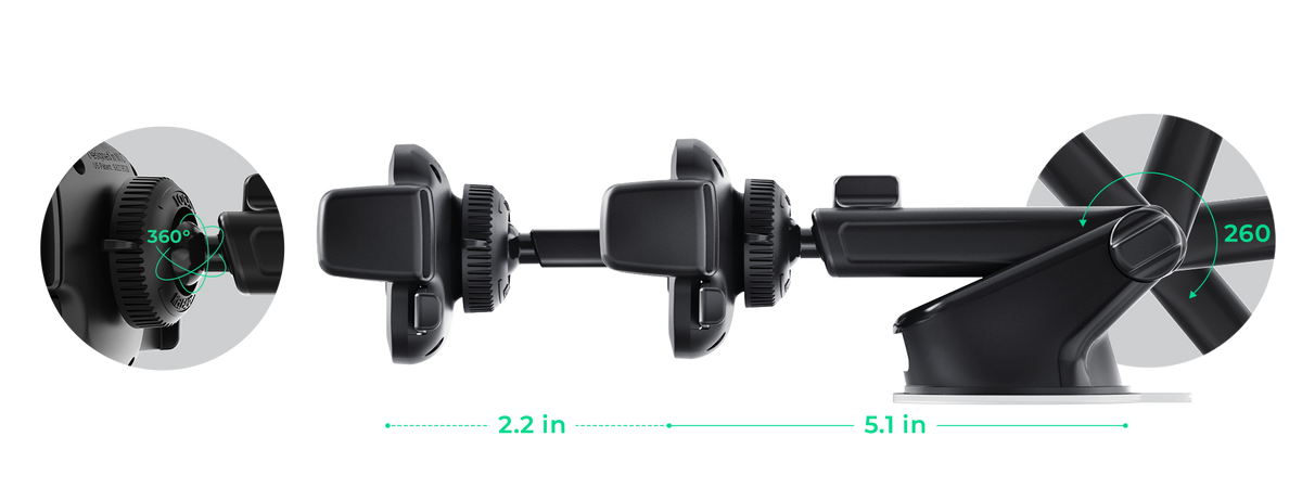 Suport Telefon Auto iOttie Easy One Touch Mini Pro, pentru bord și parbriz