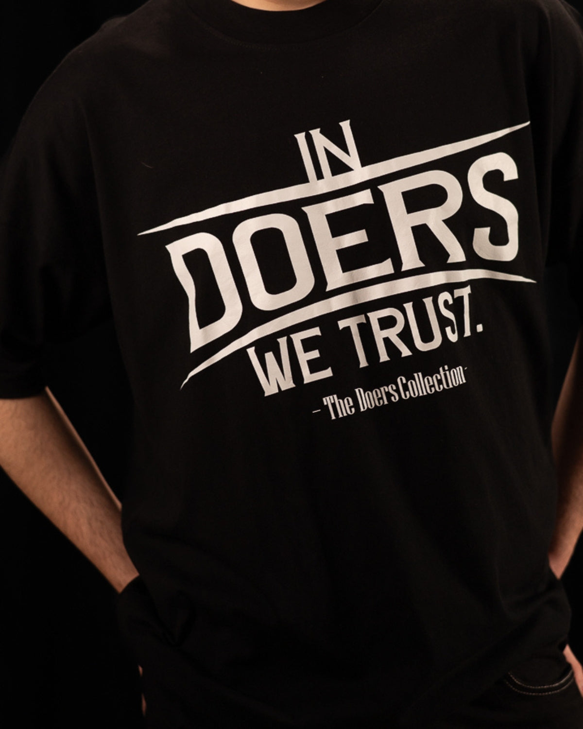 Tricou Premium Bumbac, Imprimeu “In DOERS We Trust”