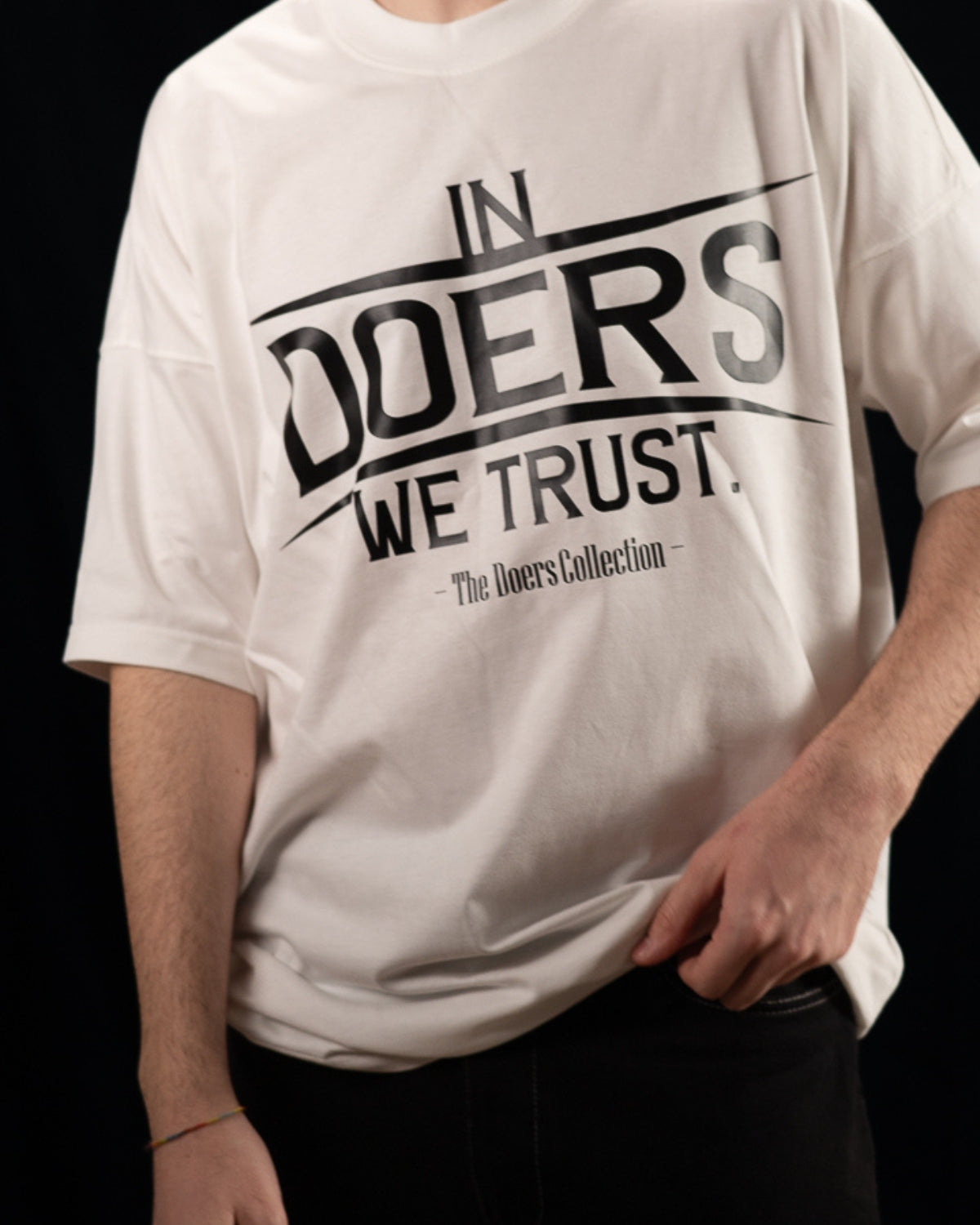 Tricou Premium Bumbac, Imprimeu “In DOERS We Trust”