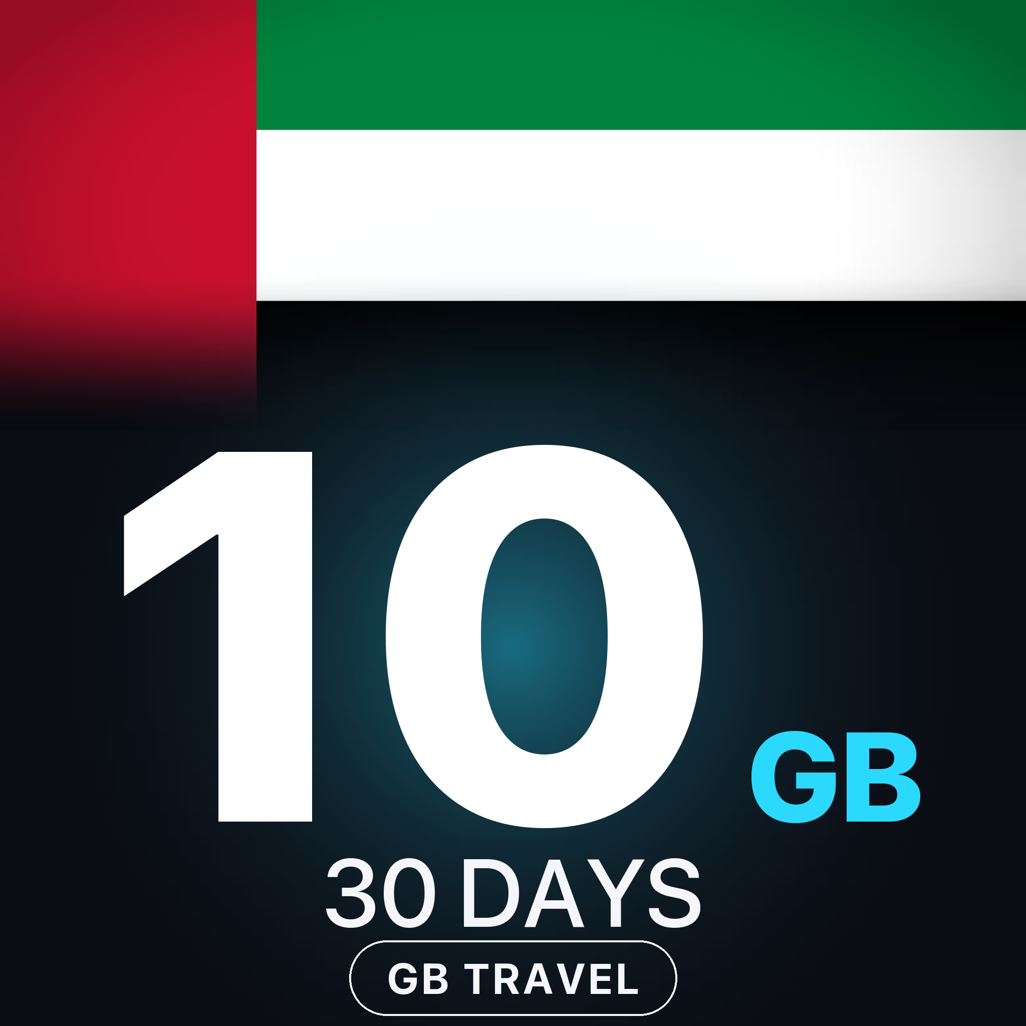 eSIM Dubai / Emirate 10 GB, 30 DAYS — GB Travel