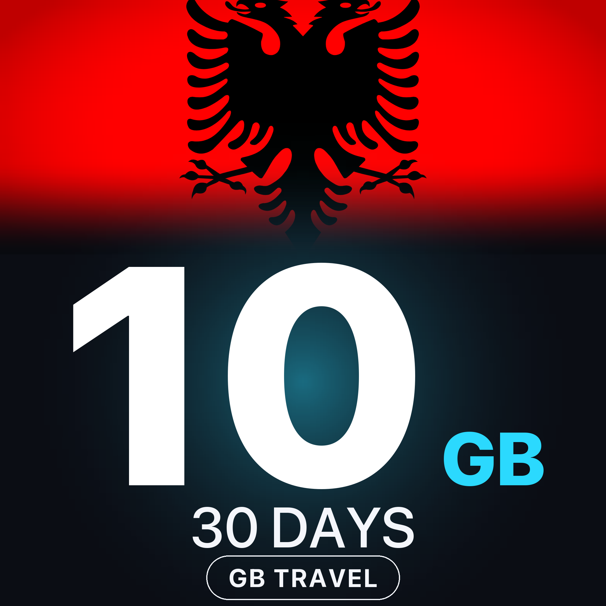 eSIM Albania 10 GB, 30 DAYS — GB Travel