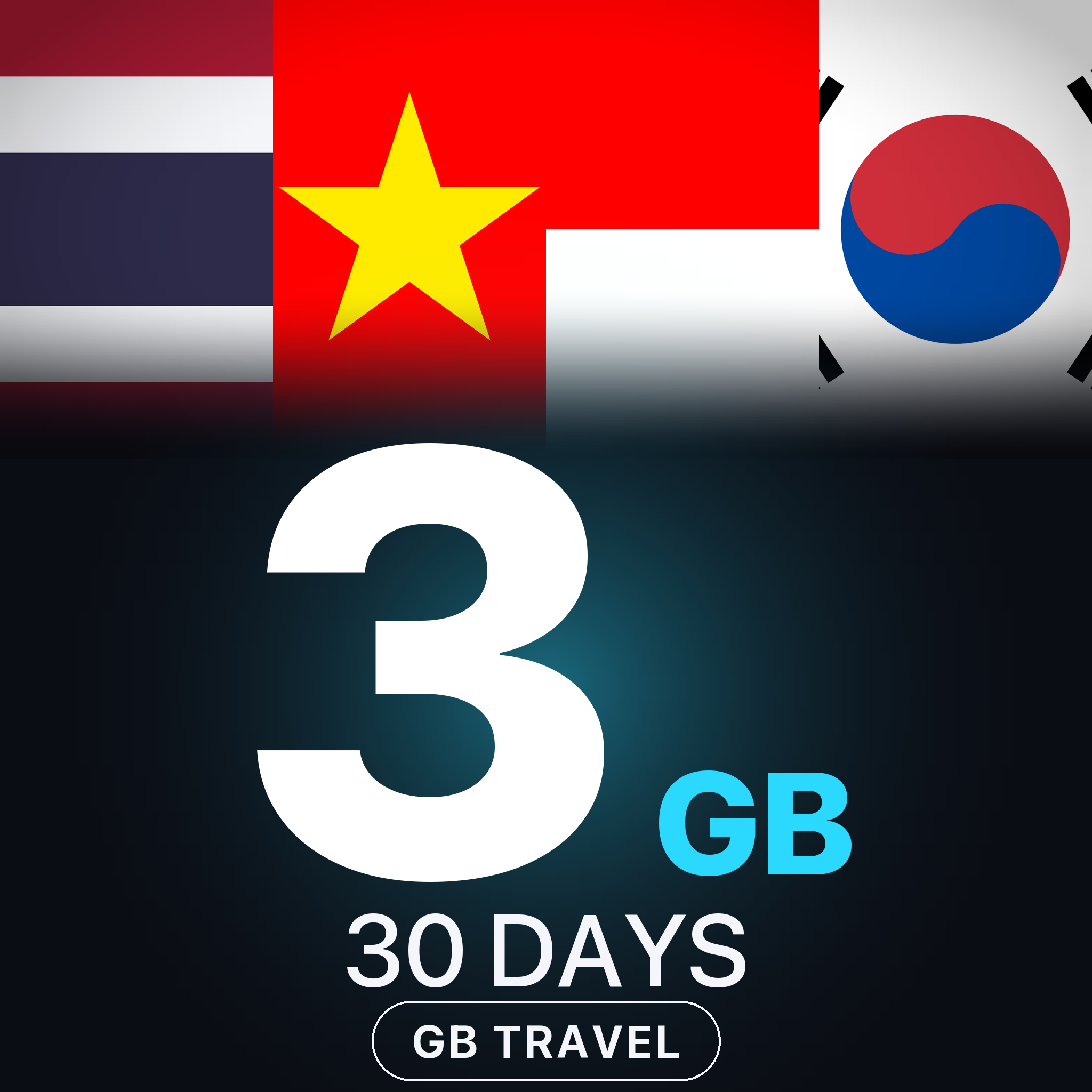 eSIM Asia 3 GB, 30 DAYS — GB Travel