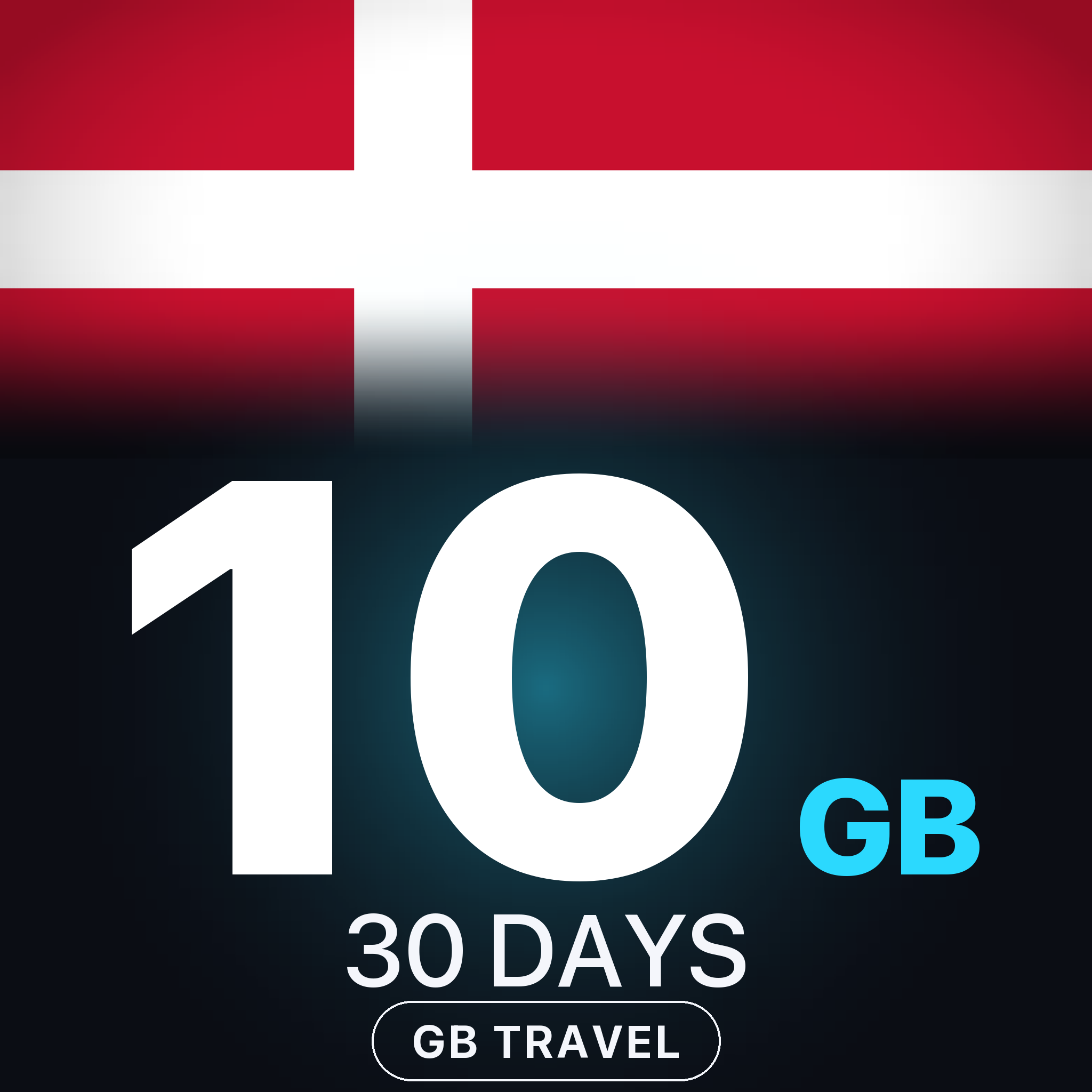 eSIM Danemarca 10 GB, 30 DAYS — GB Travel
