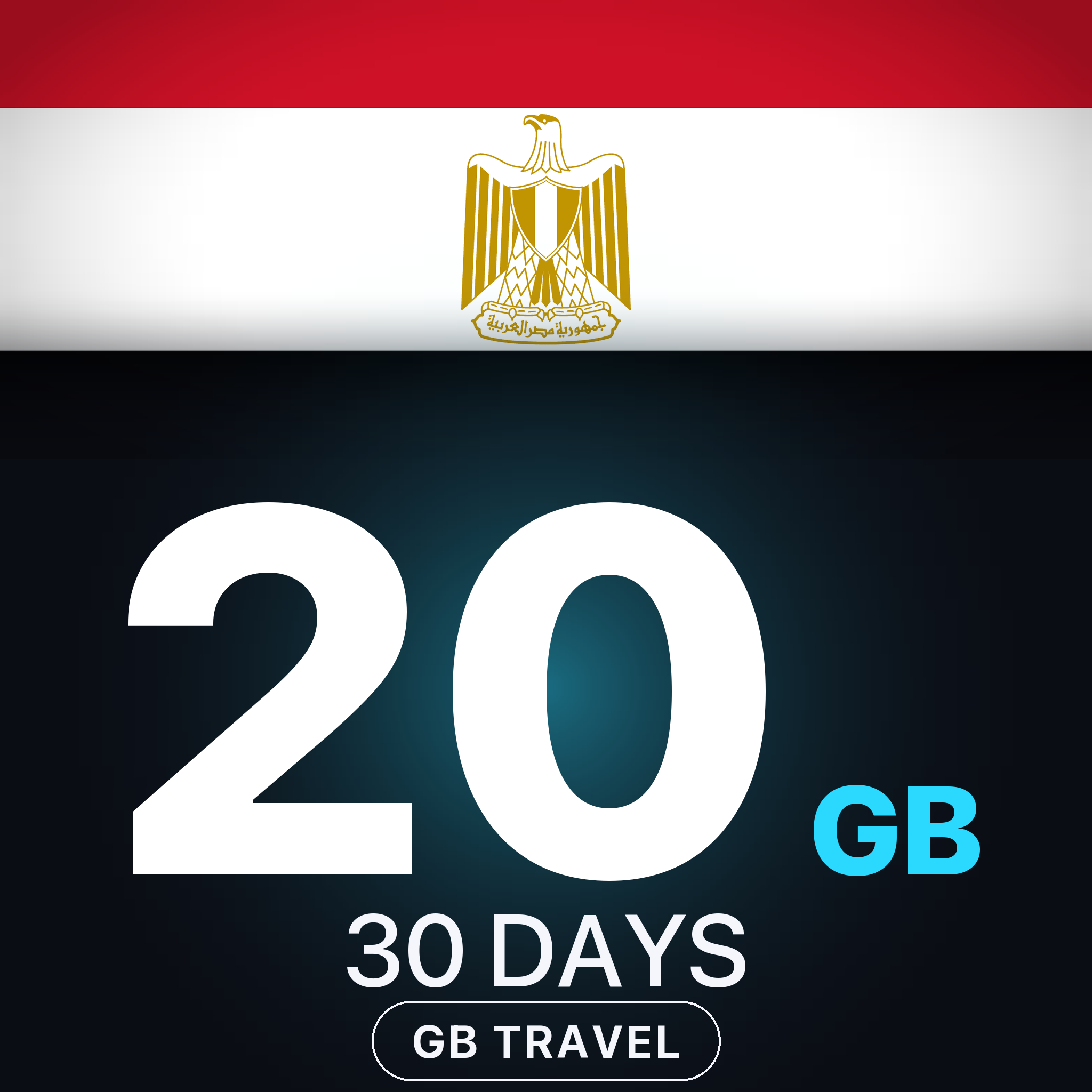 eSIM Egipt 20 GB, 30 DAYS — GB Travel