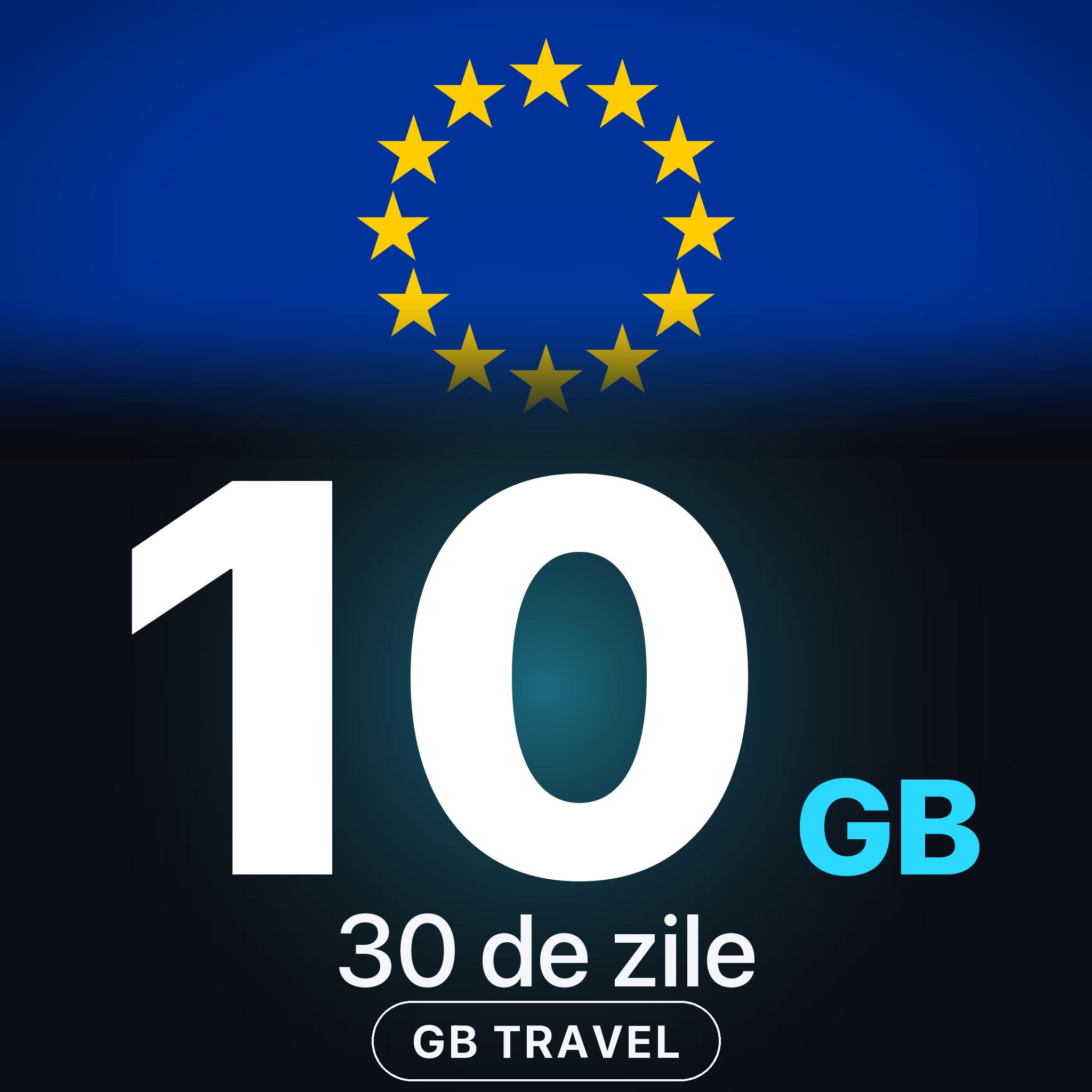 eSIM Europa 10 GB, 30 de zile — GB Travel