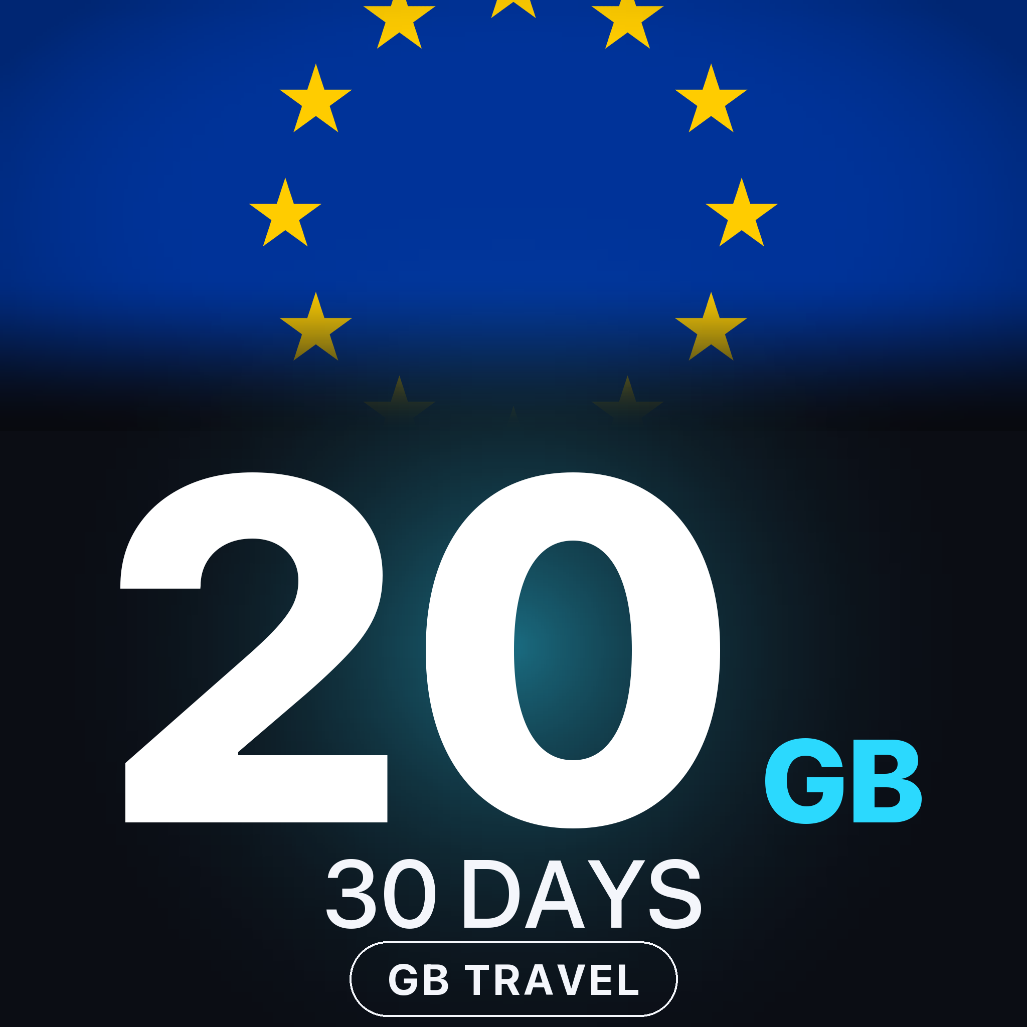 eSIM Europa 20 GB, 30 DAYS — GB Travel