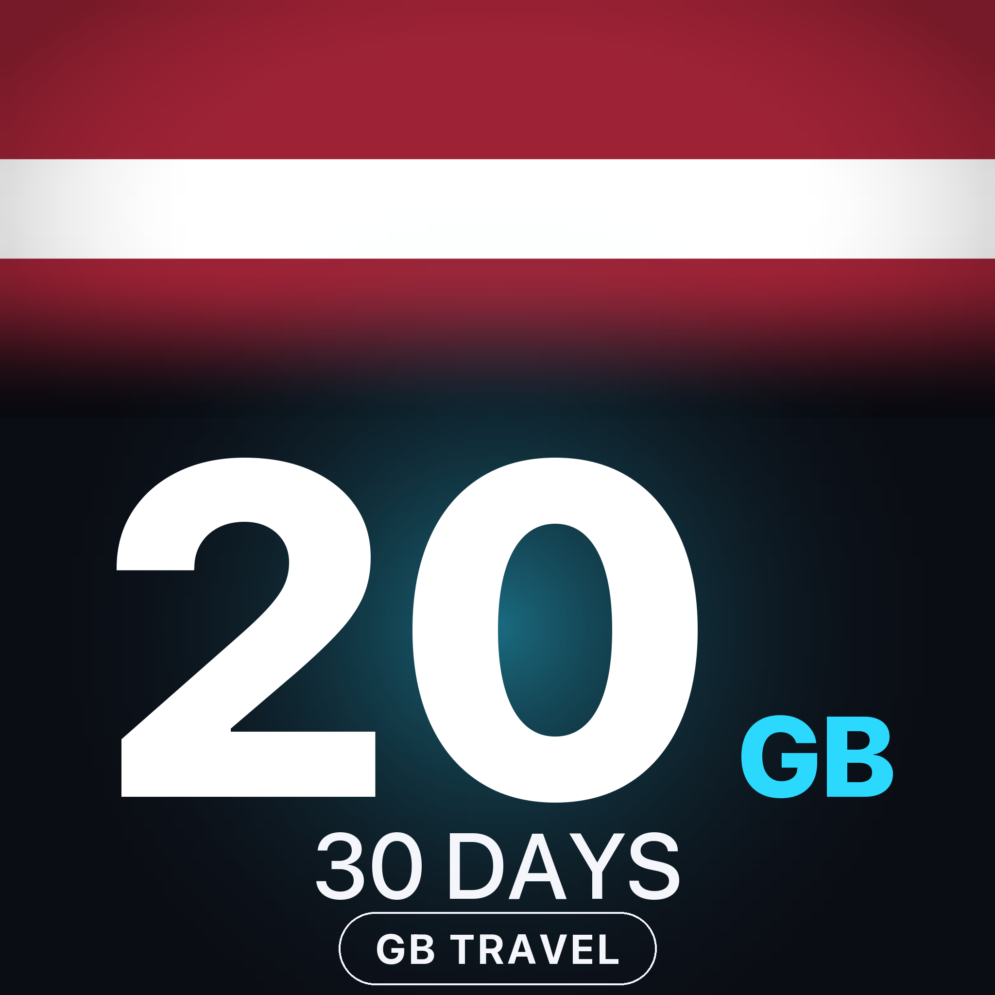 eSIM Letonia 20 GB, 30 DAYS — GB Travel