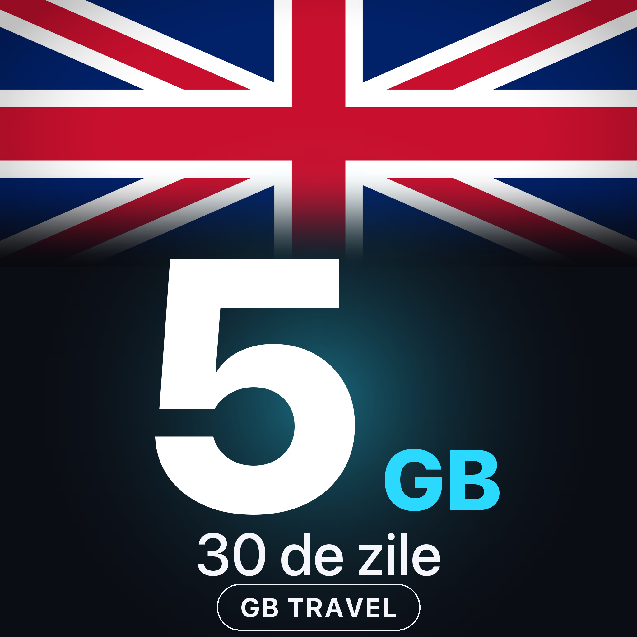 eSIM UK 5 GB, 30 de zile — GB Travel