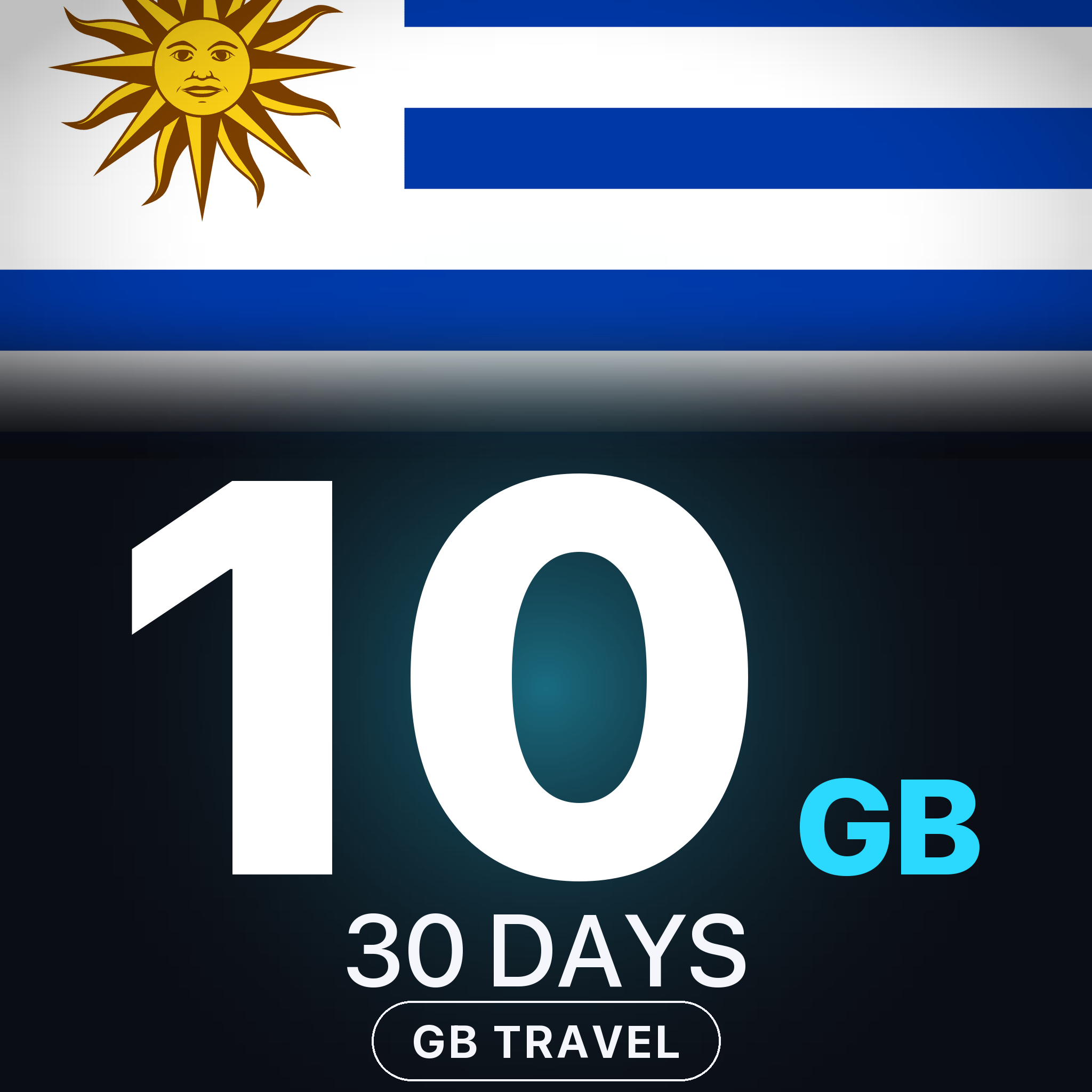 eSIM Uruguay 10 GB, 30 DAYS — GB Travel