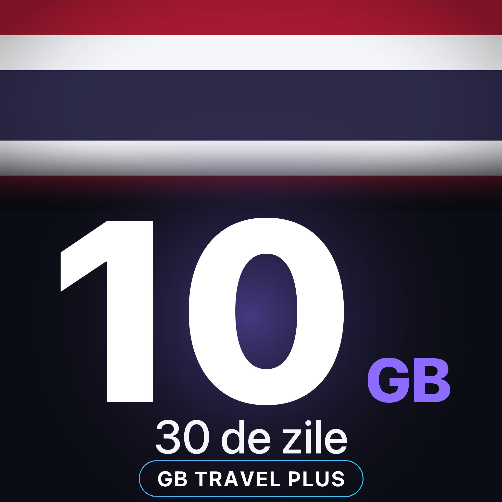 eSIM Thailanda 10 GB, 30 de zile — GB Travel Plus
