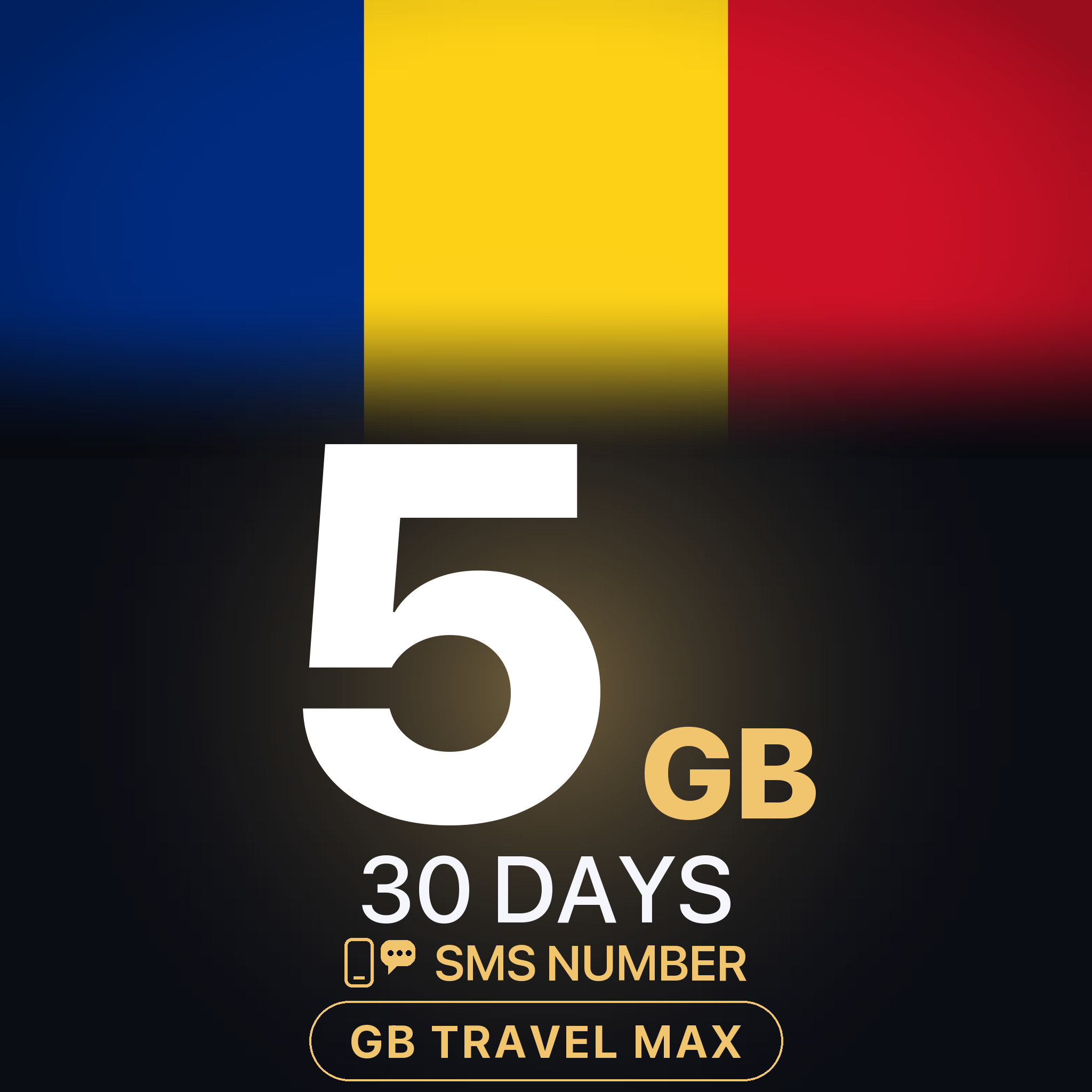 eSIM România 5 GB, 30 DAYS — GB Travel Max (+ număr de telefon)
