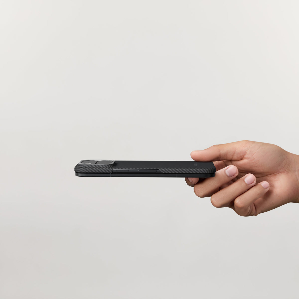 Husă Pitaka Edge Case, Back Cover, Black/Grey Twill — Google Pixel 11 Pro Fold