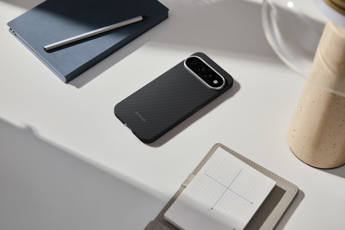 Husă Pitaka Edge Case, Black/Grey(Twill) — Google Pixel 11 Pro