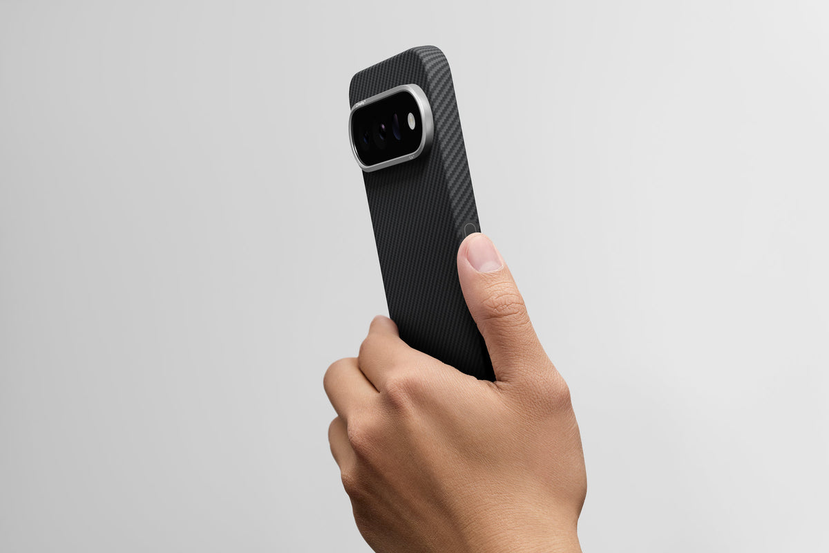 Husă Pitaka Edge Case, Black/Grey(Twill) — Google Pixel 11 Pro