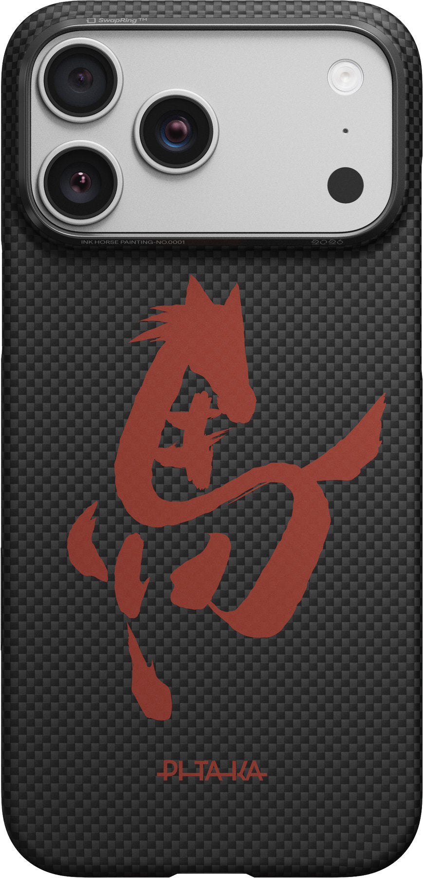 Husă Pitaka Edge Case, Ink Horse Ink Rhythm — iPhone 17 Pro Max