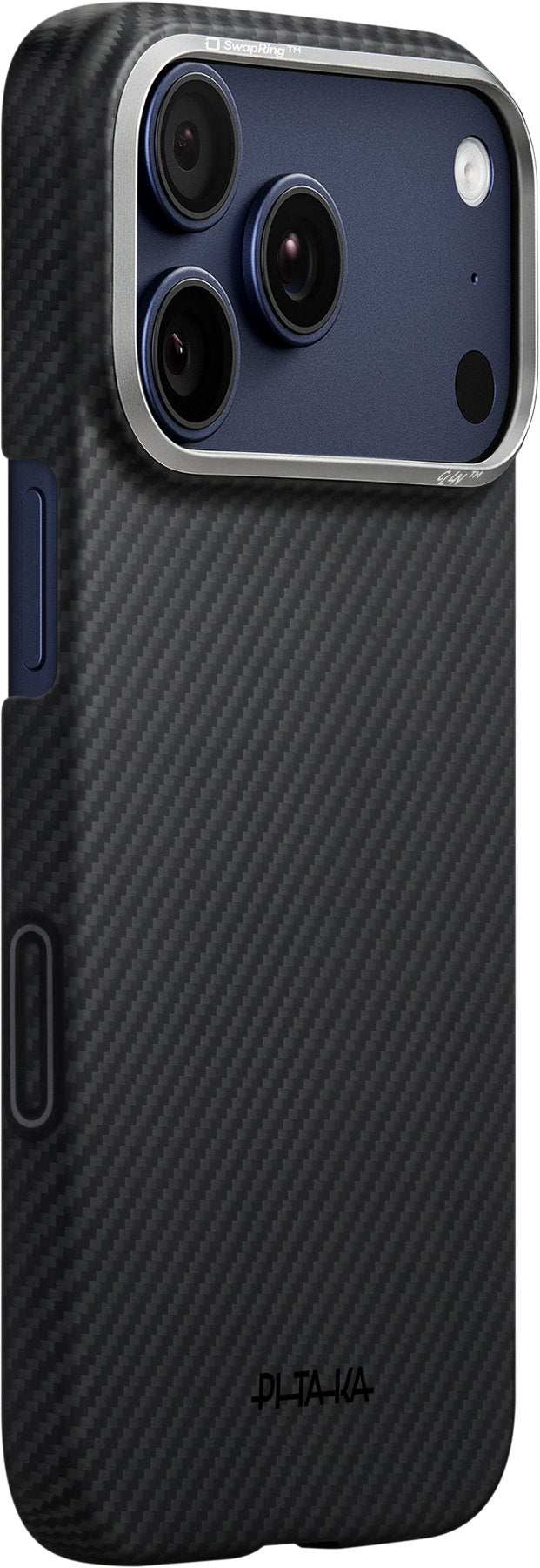 Husă Pitaka Ultra-Slim, Black/Grey — iPhone 17 Pro