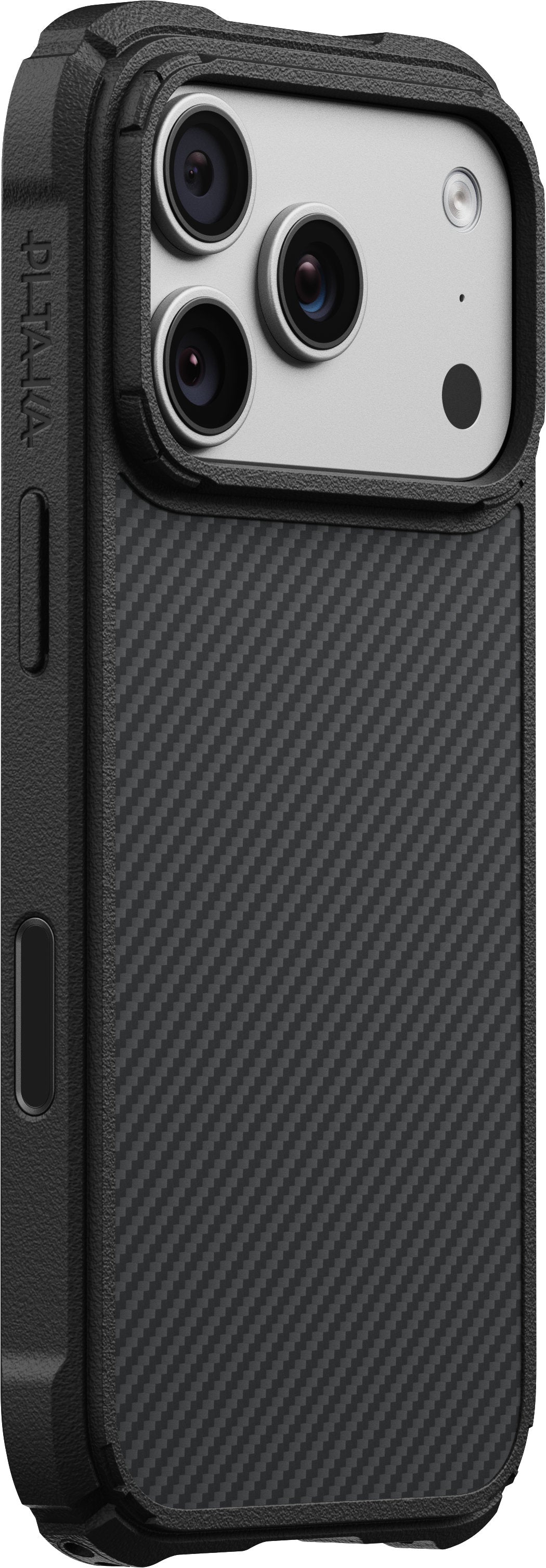 Husă Pitaka Cairn, Black/Grey Twill — iPhone 18/17 Pro