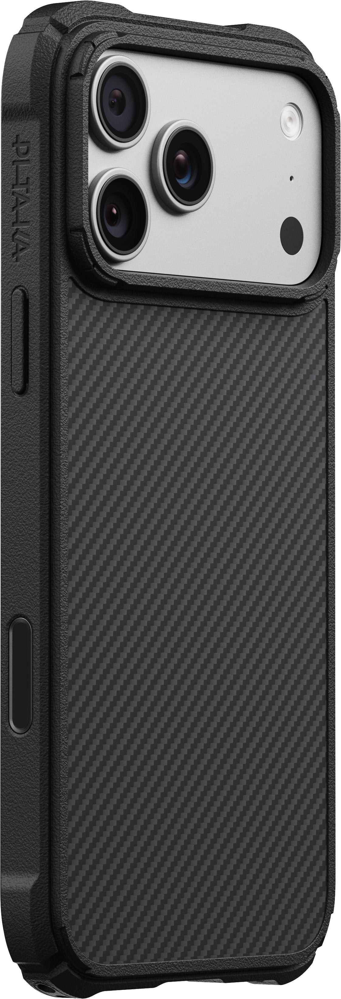Husă Pitaka Cairn, Black/Grey Twill — iPhone 18/17 Pro Max