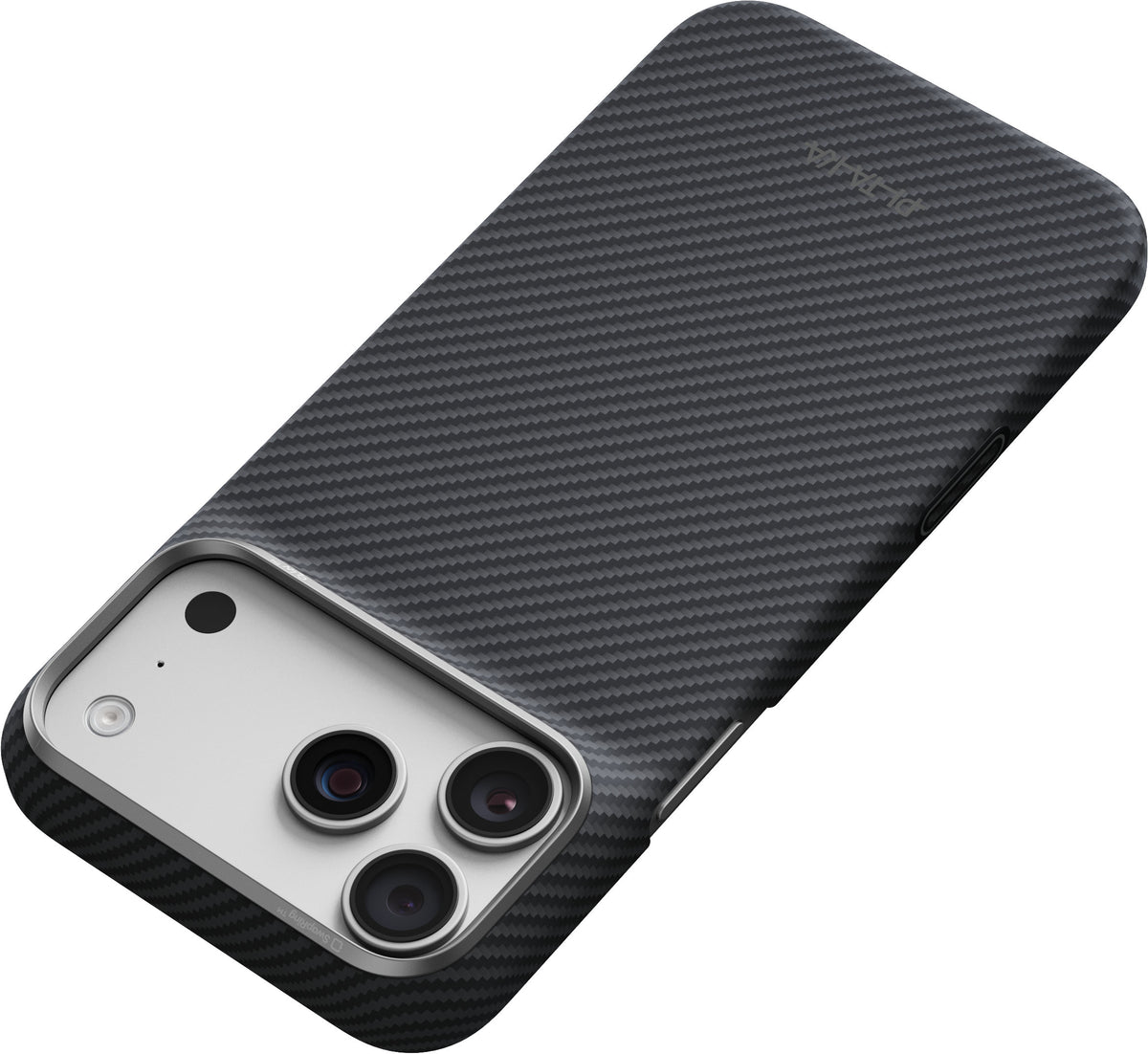 Husă Pitaka Edge Case, Black/Grey Twill — iPhone 18/17 Pro Max