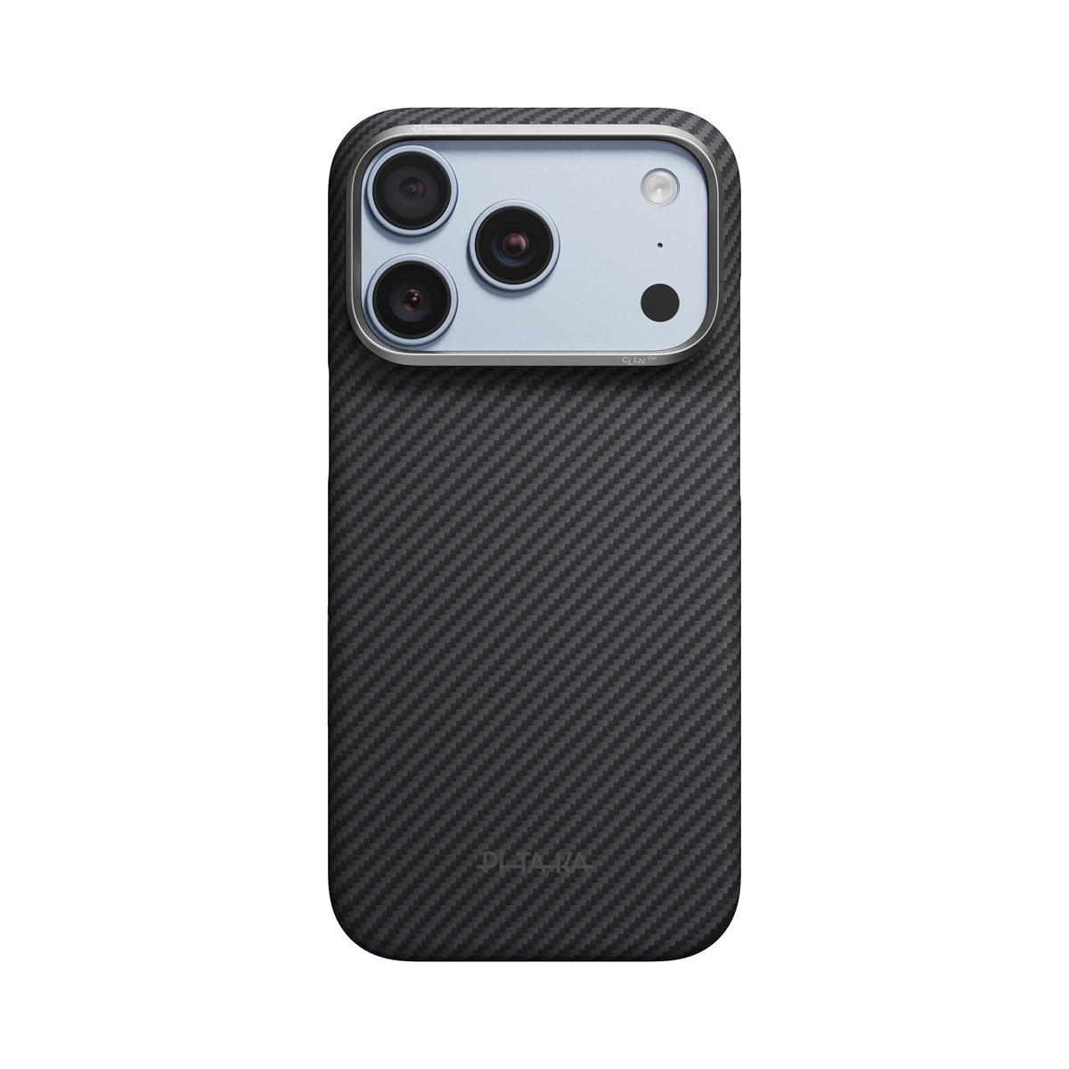 Husă Pitaka Edge Case, Black/Grey Twill — iPhone 18/17 Pro
