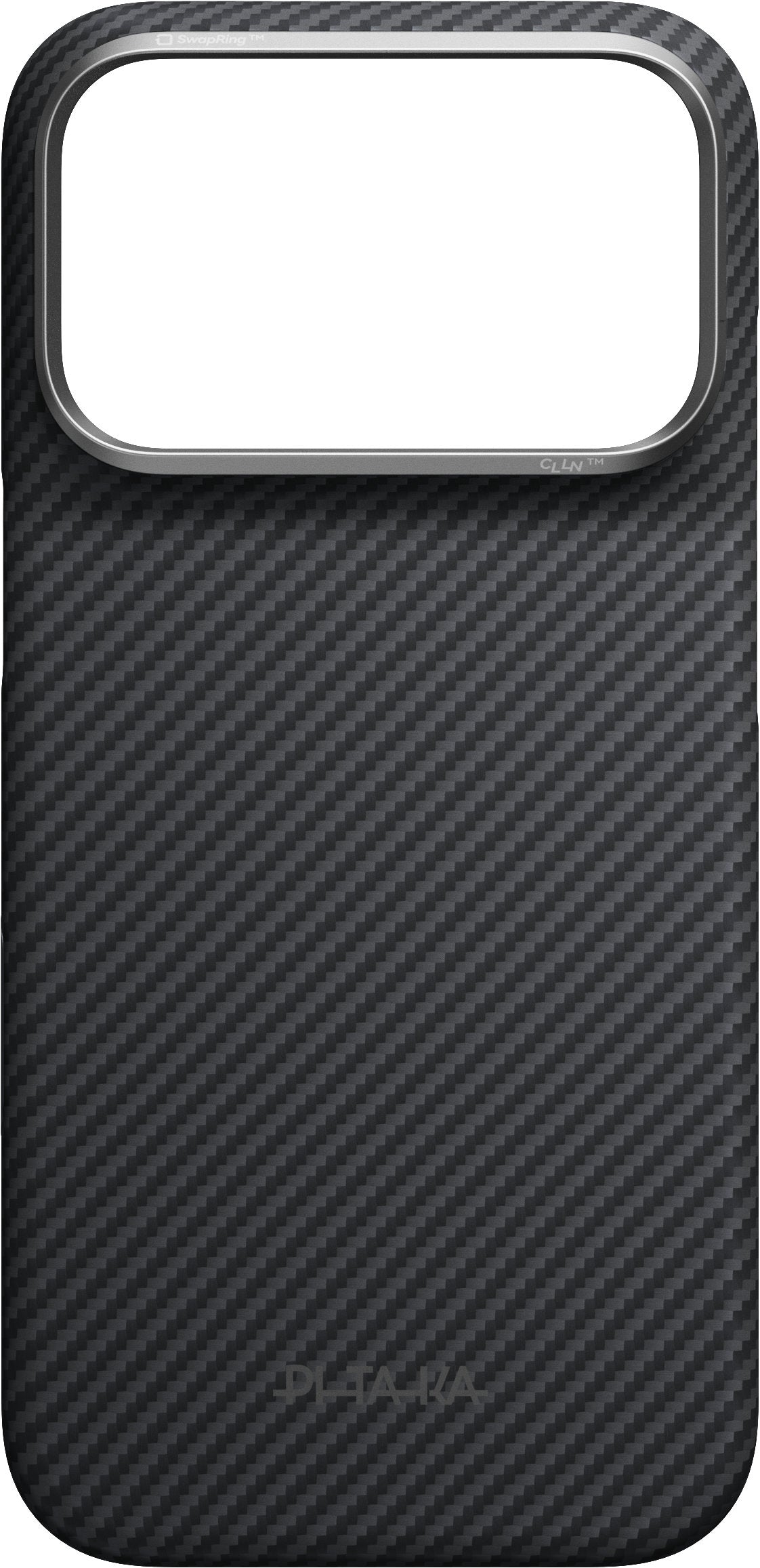 Husă Pitaka Edge Case, Black/Grey Twill — iPhone 18/17 Pro