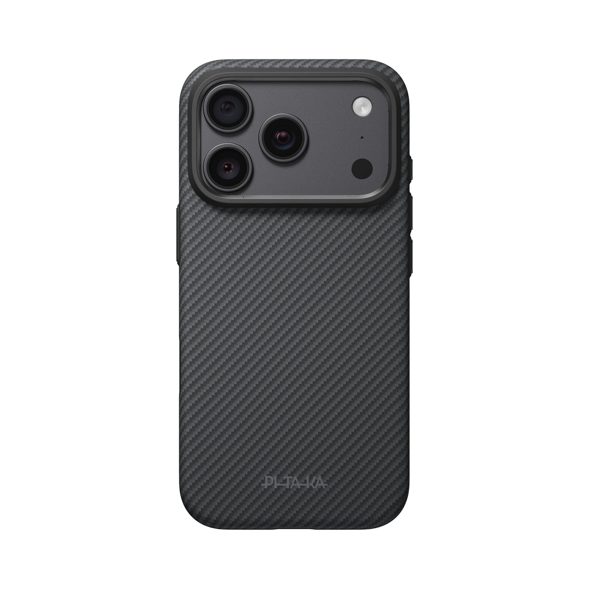 Husă Pitaka Summa, Black/Grey Twill — iPhone 18/17 Pro