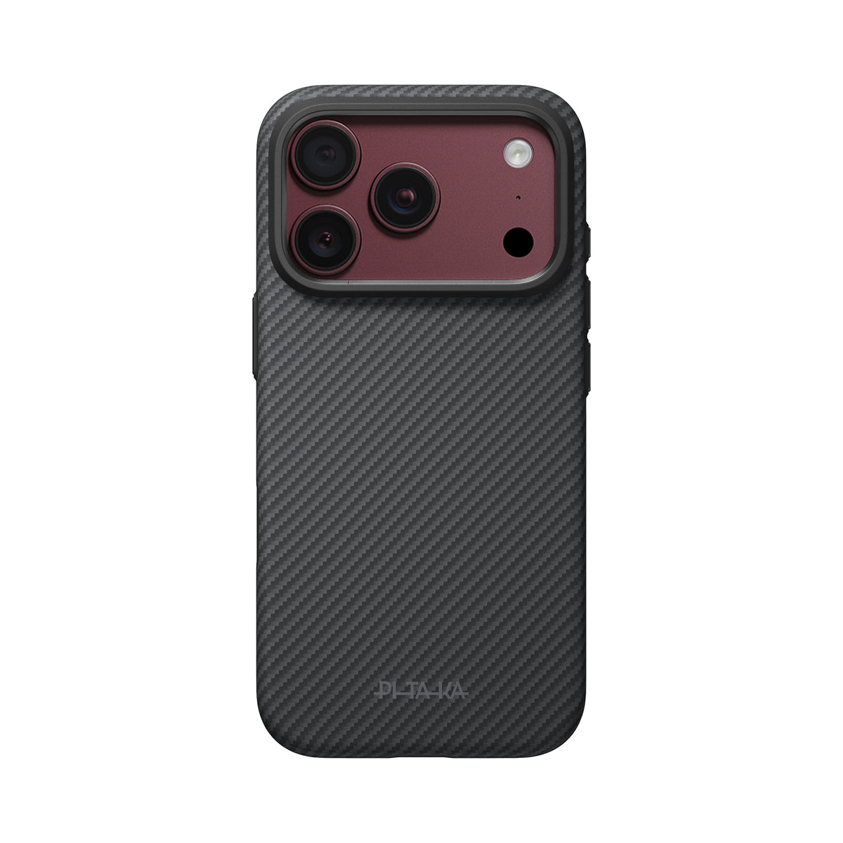 Husă Pitaka Summa, Black/Grey Twill — iPhone 18/17 Pro