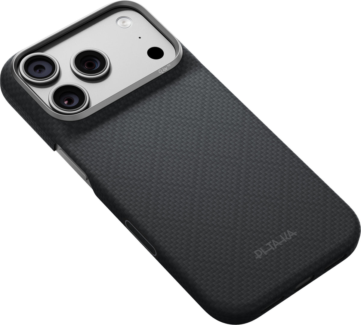 Husă Pitaka Edge Case, Argyle Basalt Black — iPhone 18/17 Pro