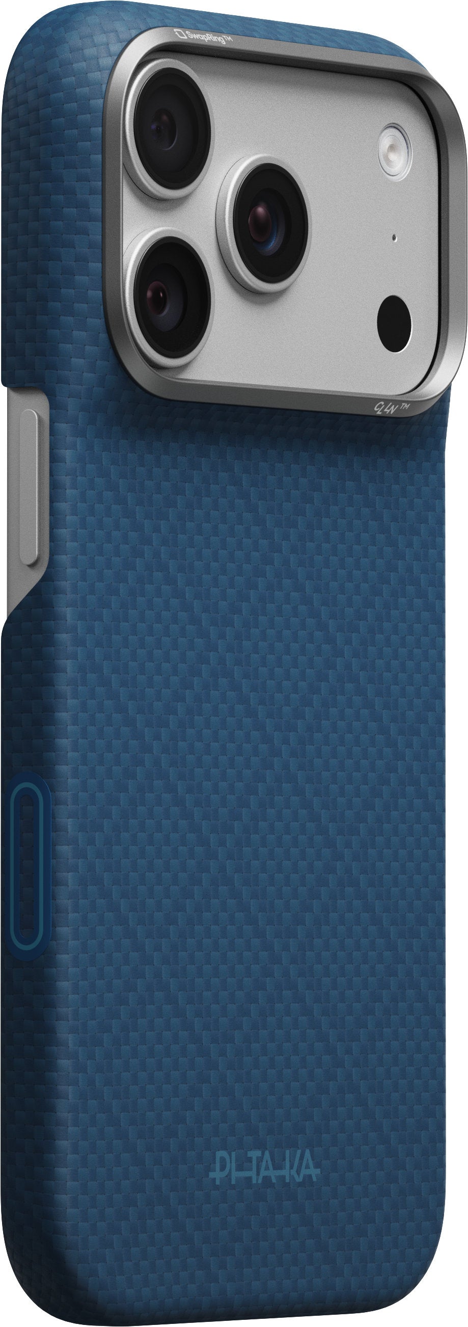 Husă Pitaka Edge Case, Argyle Midnight Blue — iPhone 18/17 Pro