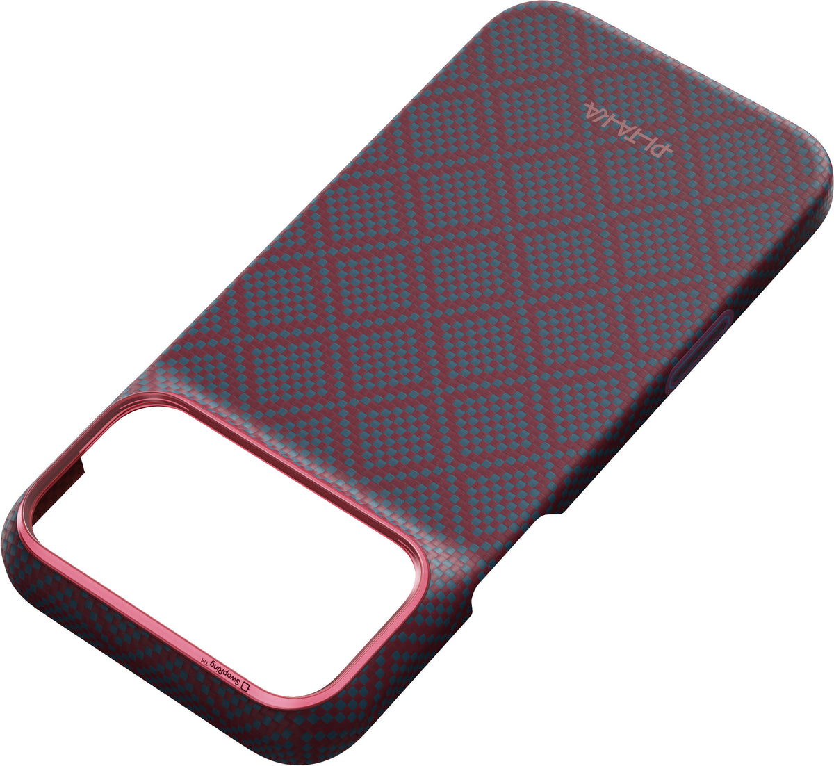 Husă Pitaka Edge Case, Argyle Blue's Red — iPhone 18/17 Pro Max