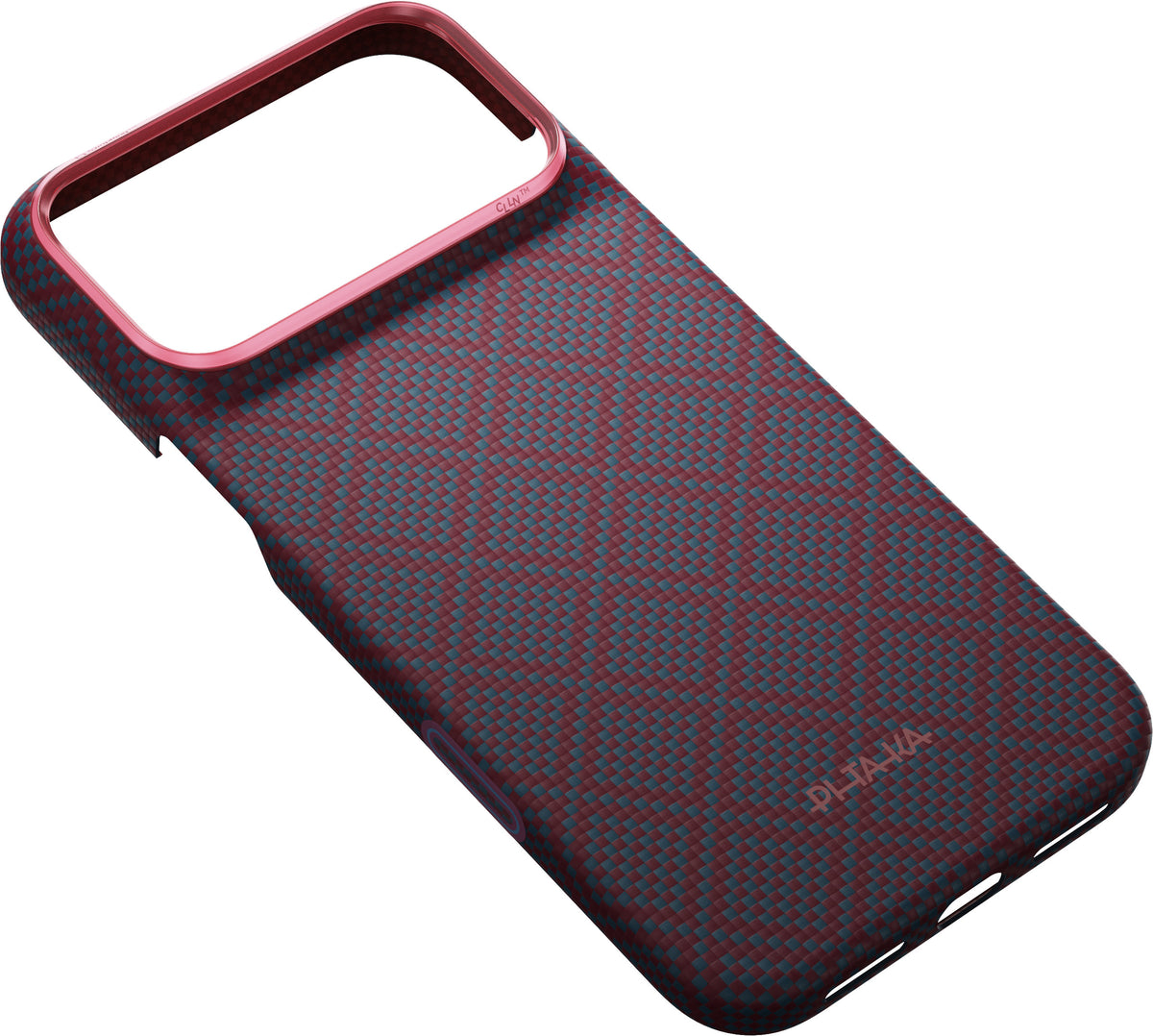 Husă Pitaka Edge Case, Argyle Blue's Red — iPhone 18/17 Pro Max