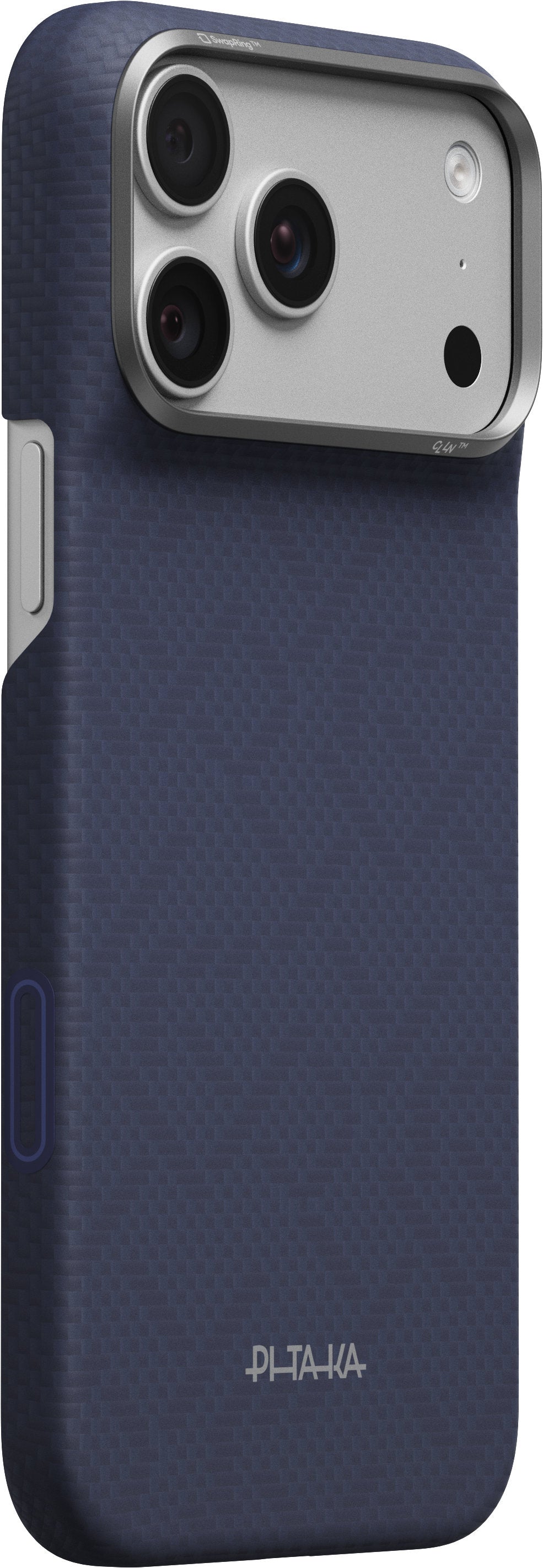 Husă Pitaka Edge Case, PTK Weaving Sapphire Blue — iPhone 18/17 Pro Max