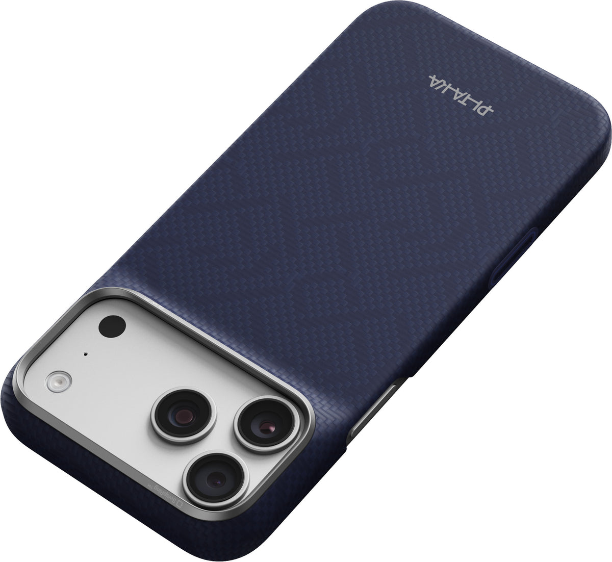 Husă Pitaka Edge Case, PTK Weaving Sapphire Blue — iPhone 18/17 Pro Max