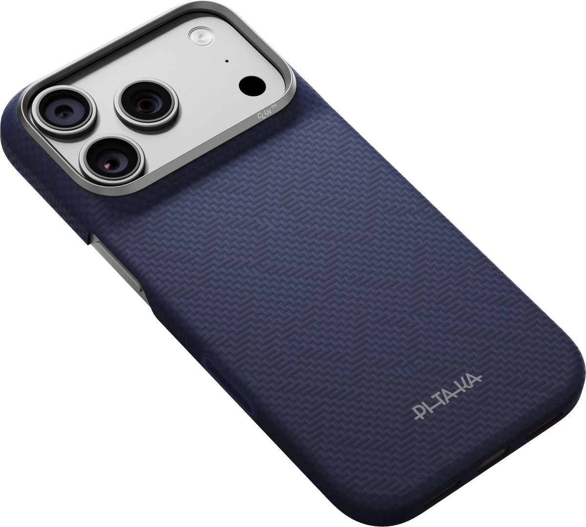 Husă Pitaka Edge Case, PTK Weaving Sapphire Blue — iPhone 18/17 Pro