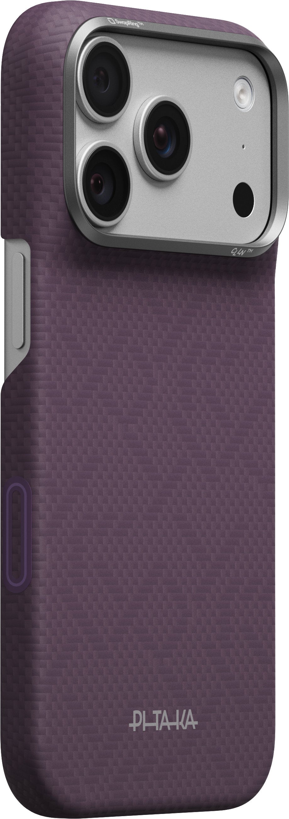 Husă Pitaka Edge Case, PTK Weaving Charoite Purple — iPhone 18/17 Pro