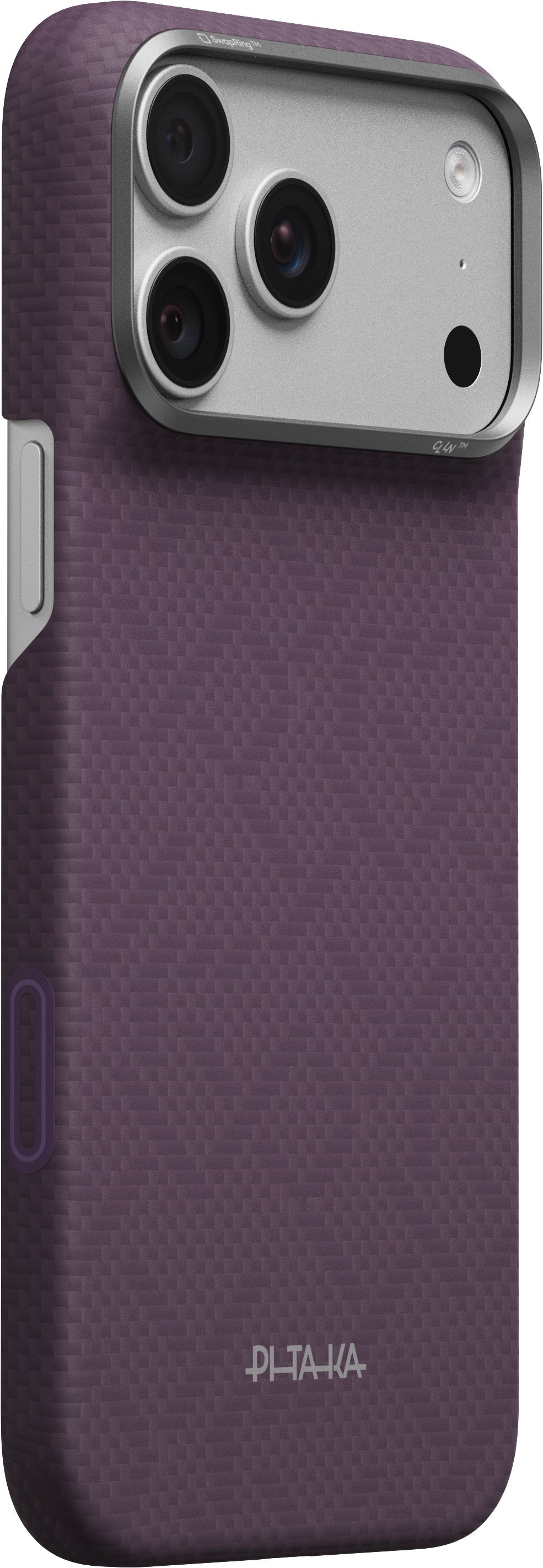 Husă Pitaka Edge Case, PTK Weaving Charoite Purple — iPhone 18/17 Pro Max