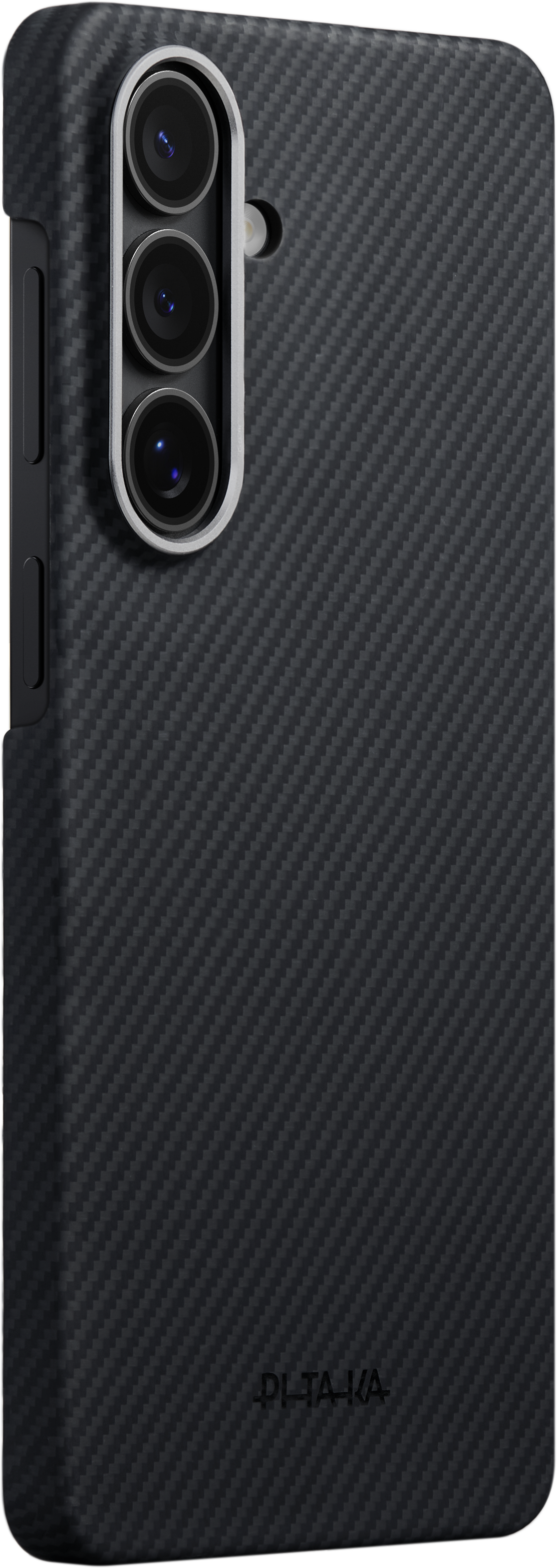 Husă Pitaka Edge Case, Black/Grey Twill (Aaron Button) — Samsung Galaxy S26