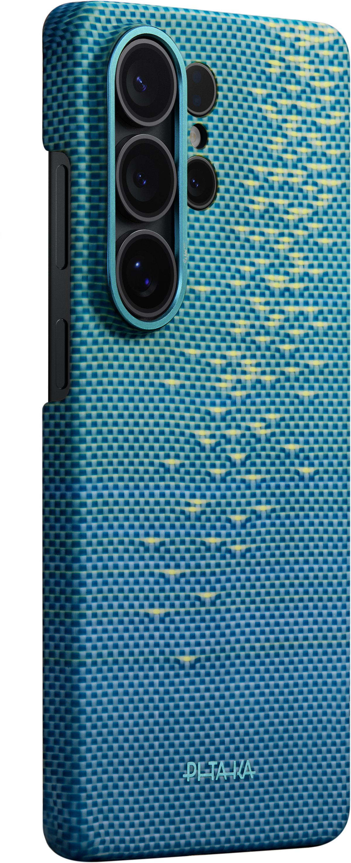 Husă Pitaka Edge Case, Lucid Blue (Aaron Button) — Samsung Galaxy S26 Ultra