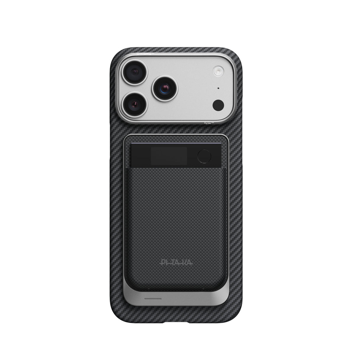 Set husă și stand de încărcare Pitaka MagMod, black grey — Plaud Note