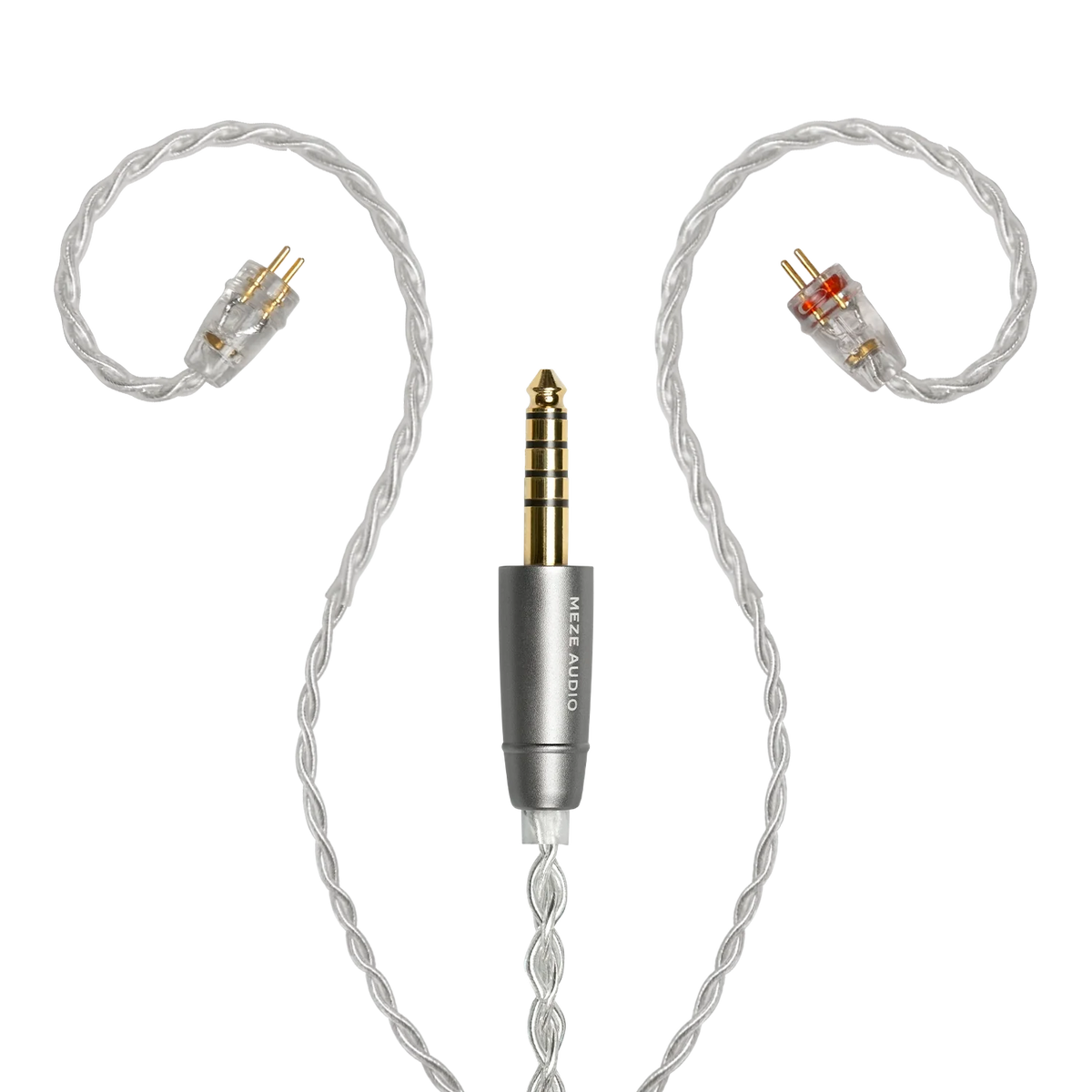 Cablu Meze 2-Pin la 4,4 mm Balansat, Cupru Placat cu Argint
