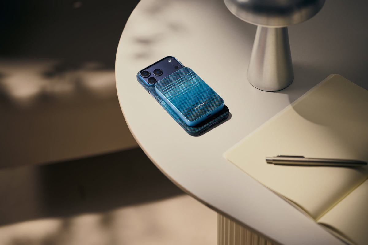 Baterie externă Pitaka Power Bank Qi2, 10 000 mAh, Moonrise