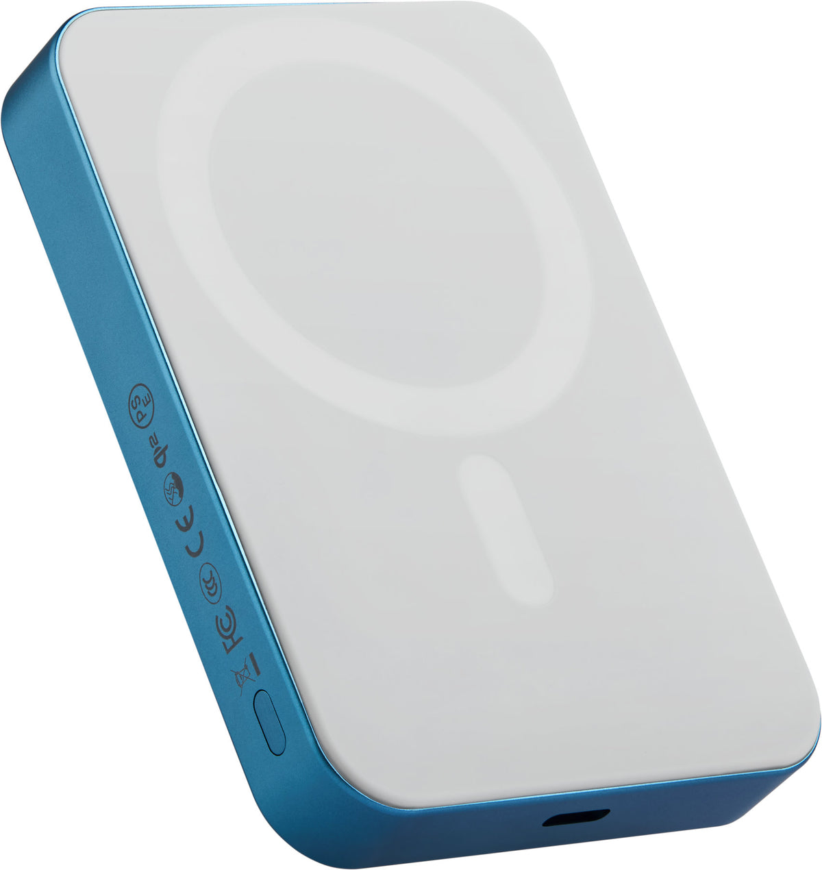 Baterie externă Pitaka Power Bank Qi2, 10 000 mAh, Lucid Blue