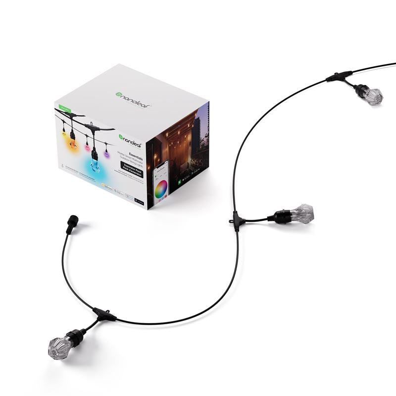 Pachet extensie instalație exterior Nanoleaf Outdoor String Lights, 15 m