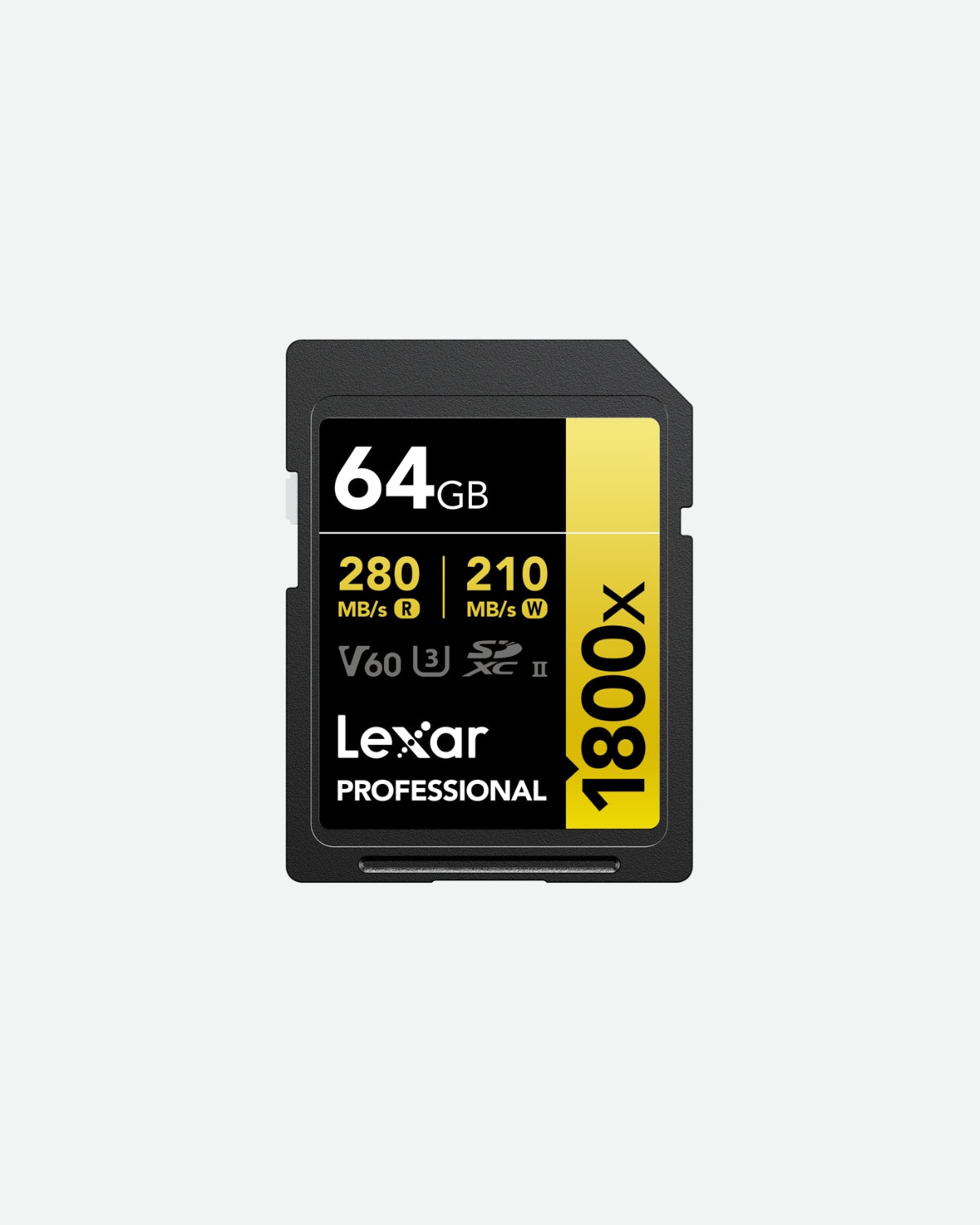 Lexar SDXC Pro 1800x U3 UHS-II R280/W210 (V60) 64GB