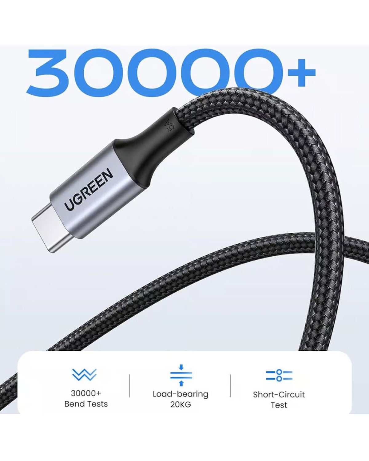 Cablu de Încărcare 100W USB-C la USB-C, 480Mbps, 2 metri - UGREEN PD Fast Charging
