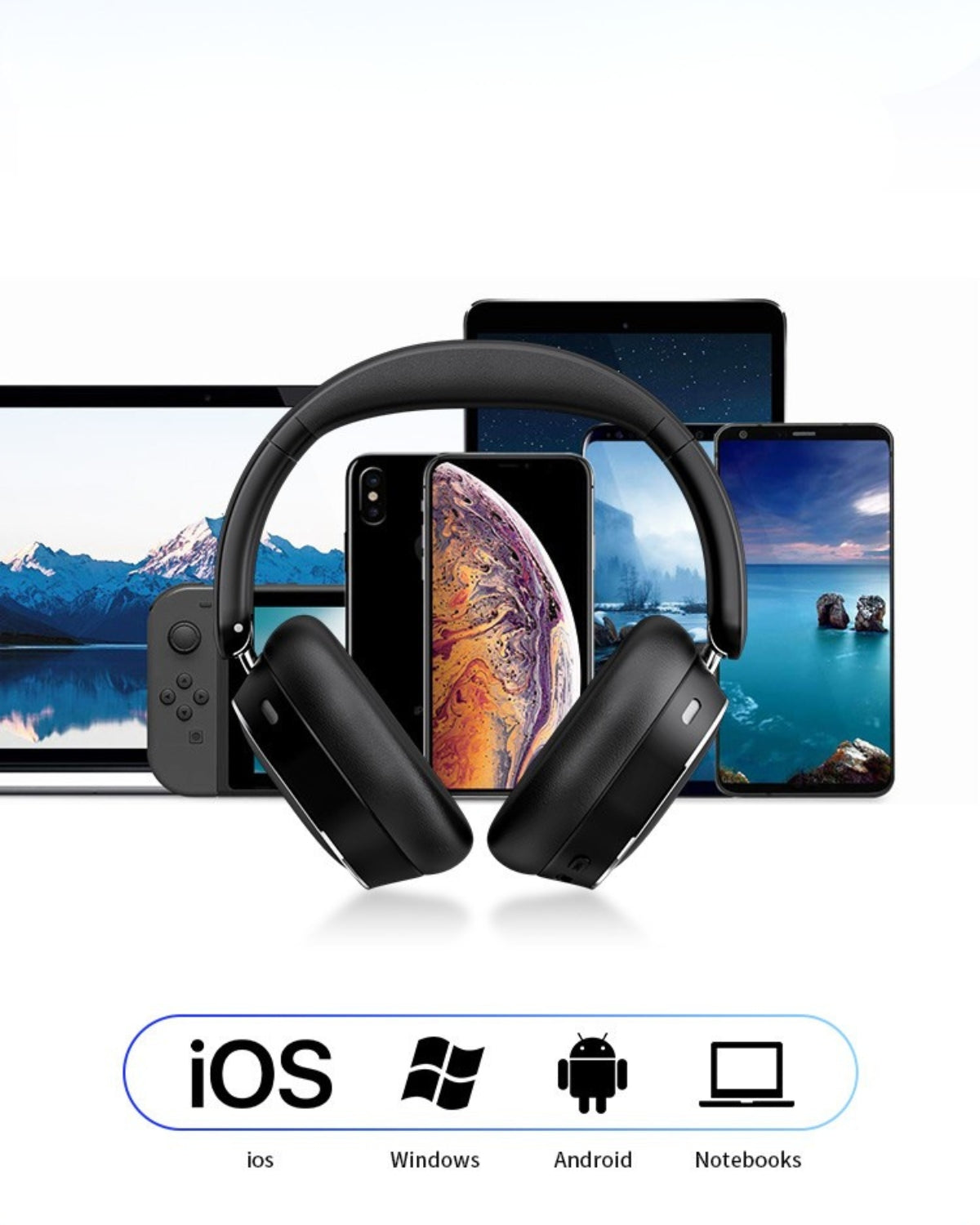 Niște "Doape pe Urechi" - Căști Wireless, Over-Ear, Bluetooth 6.0, 50 Ore Autonomie